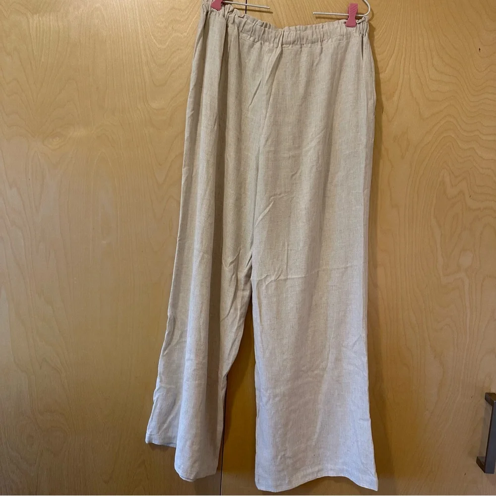 Cream Linen pants - Picture 5 of 6